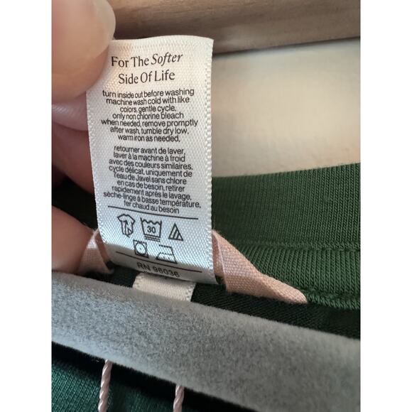 Eberjey Kids TENCEL Modal Unisex Long PJ Set Forest Green Size 8 NWT NEW $72 - Picture 6 of 10